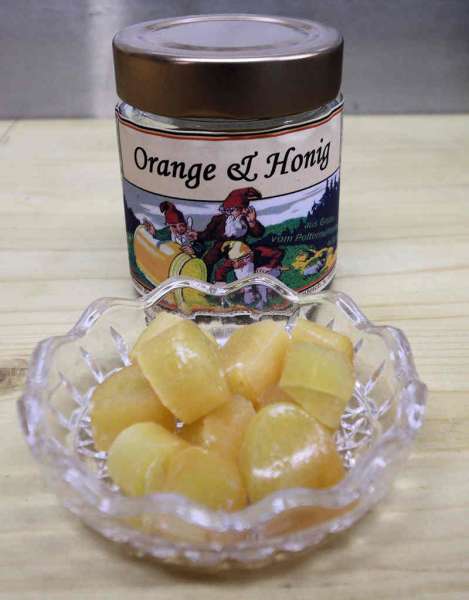 Orange Honigbonbons